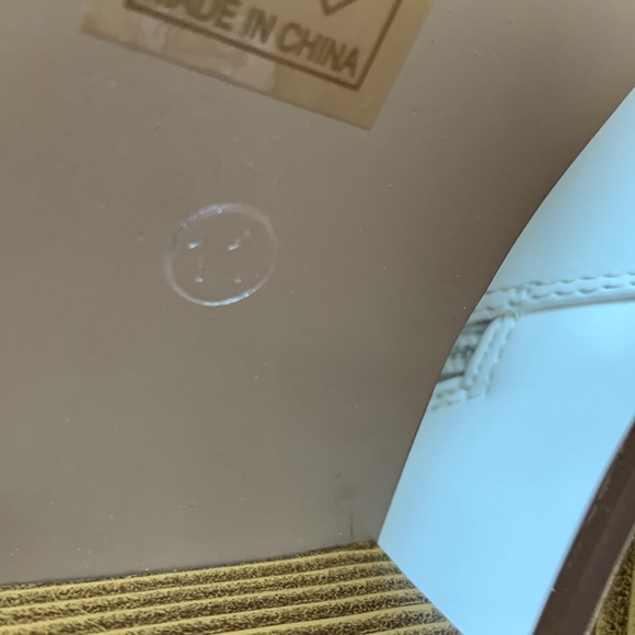 Cowboy Western Off White Tall Stacked Heel boots for women size 11 - Picture 11 of 15